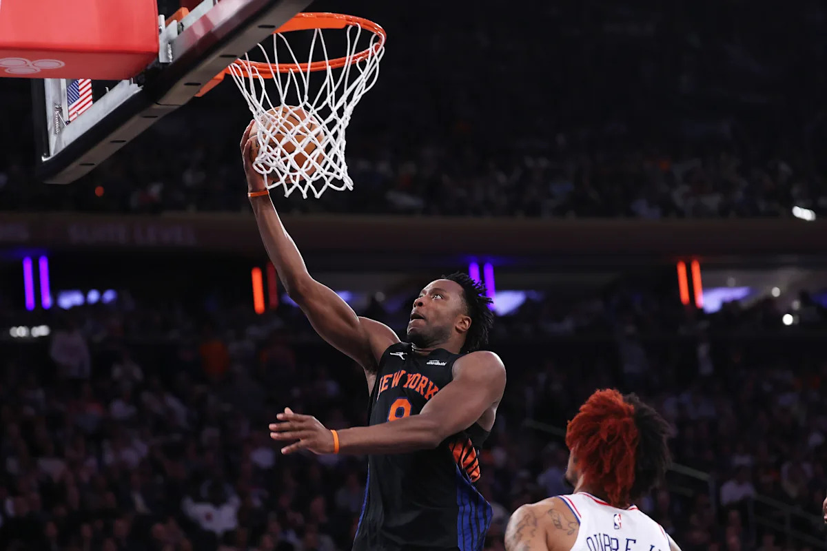 OG Anunoby misses Knicks' Tilt 3 Triumph vs. 76ers with hamstring strain reported globally