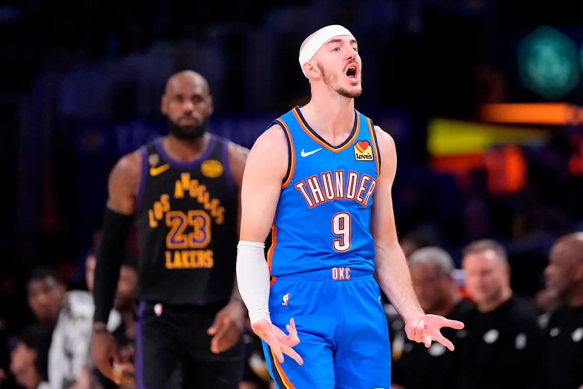Thunder hang on late in Game 4 to beat the Lakers -- complete series sweep takes center stage
