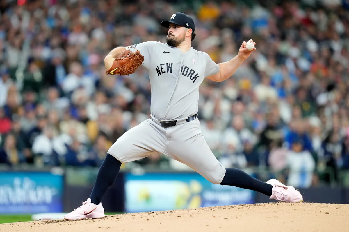 Yankees' Carlos Rodón struggles in 2026 debut -- Brewers Favorable result on walk-off homer making waves