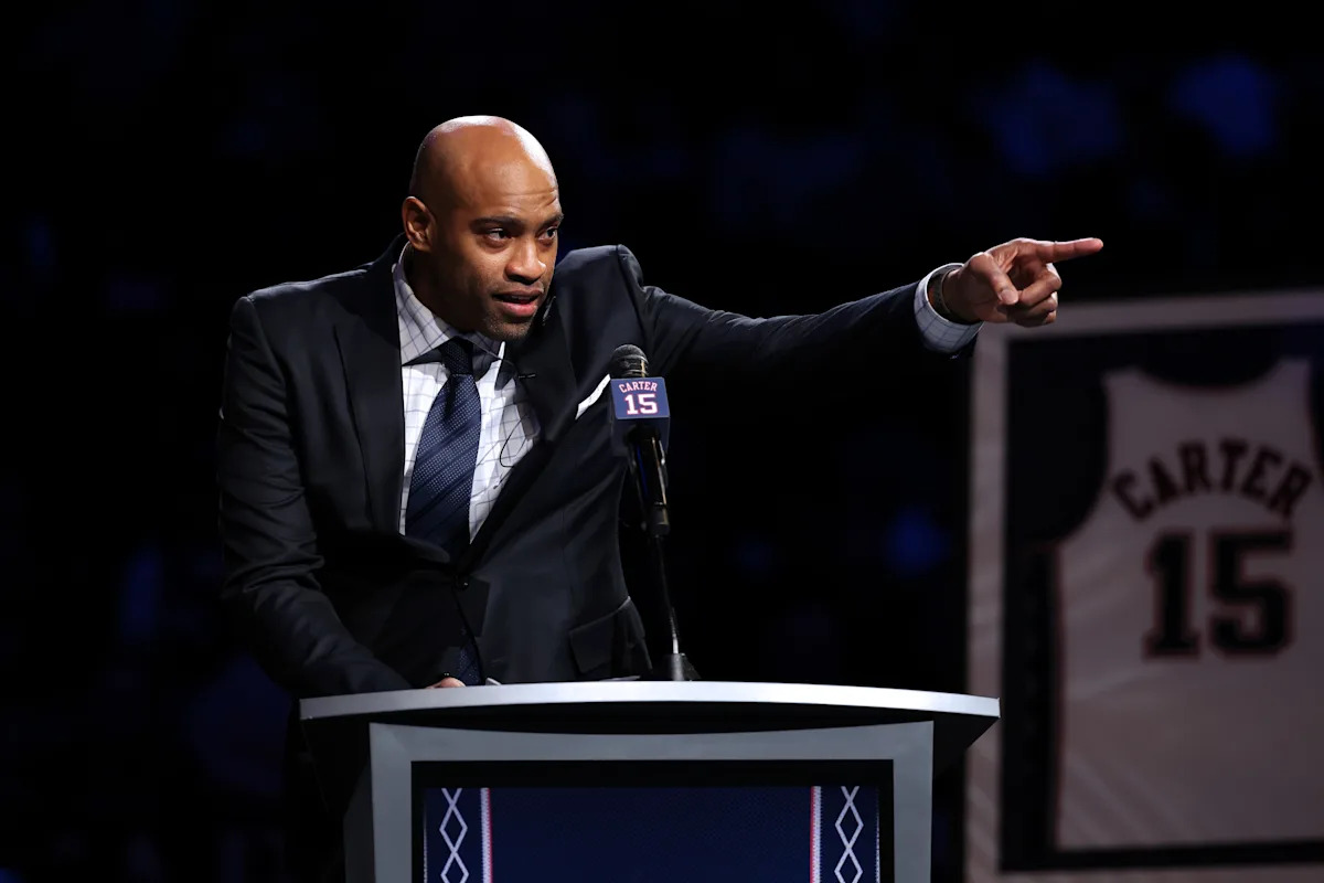 Vince Carter (Nets) among the Lineup representatives for Sunday's Draft Lottery takes center stage